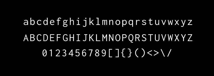 Inconsolata monospace free programming code fonts