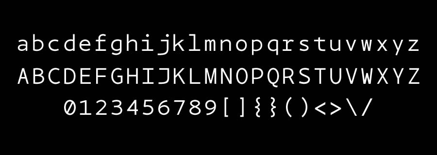 BPmono Regular Italic Bold monospace free programming code fonts