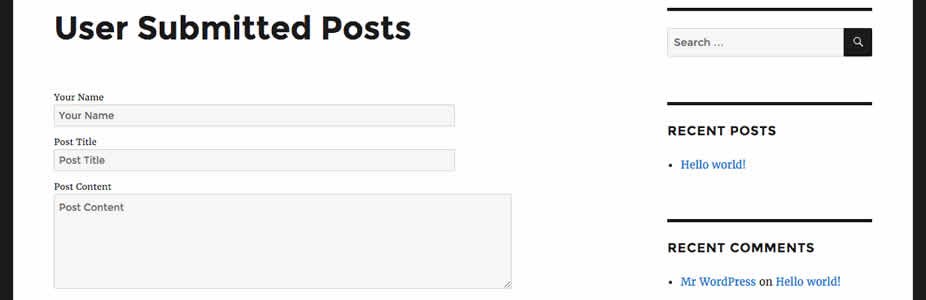 Multi Author WordPress Plugin User Submitted Posts