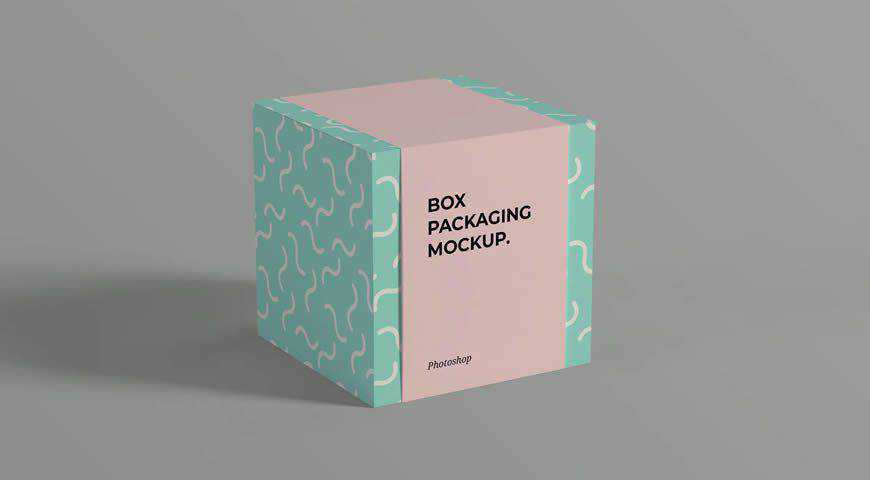 Box Packaging Photoshop PSD Mockup Template