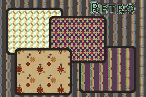 Lunavirides Retro Patterns PAT Free to Download