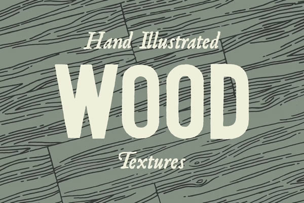 Hand Illustrated Wood Patterns PAT Download