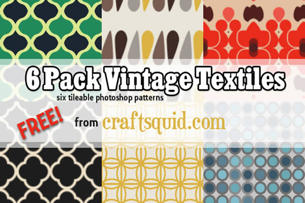 Vintage Textile Photoshop Patterns PAT Free to Download