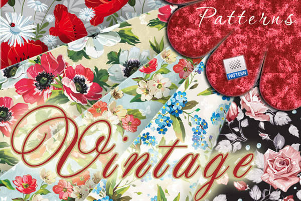 Vintage Tileable Floral Patterns PAT Free to Download