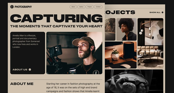 Awe Design Studio Photography Personal Portfolio Website Inspiration 2024