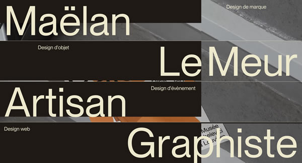 Maelan Le Meur Personal Portfolio Website Inspiration 2024