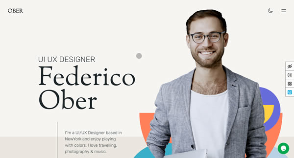 Ober Template Personal Portfolio Website Inspiration 2024