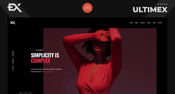 Ultimex One-Page Template Personal Portfolio Website Inspiration 2024