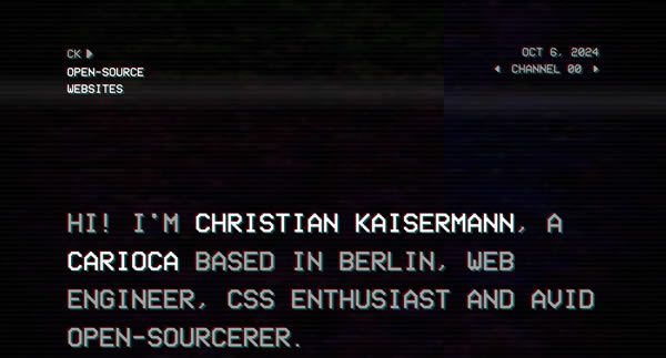 Christian Kaisermann Personal Portfolio Website Inspiration 2024