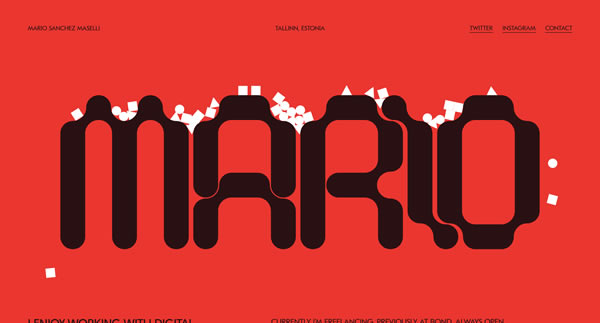 Marios Maselli Personal Portfolio Website Inspiration 2024