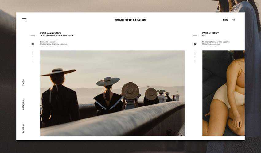 photographer portfolio camera website web design inspiration ui ux