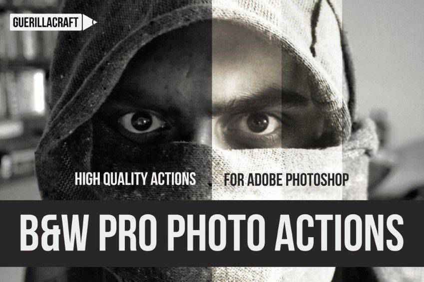 Black White Professional Photoshop Actions