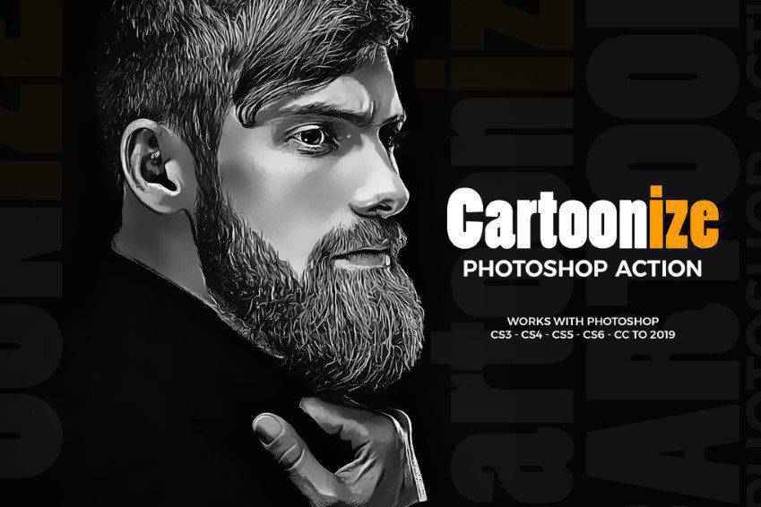 Cartoonize Photoshop Actions