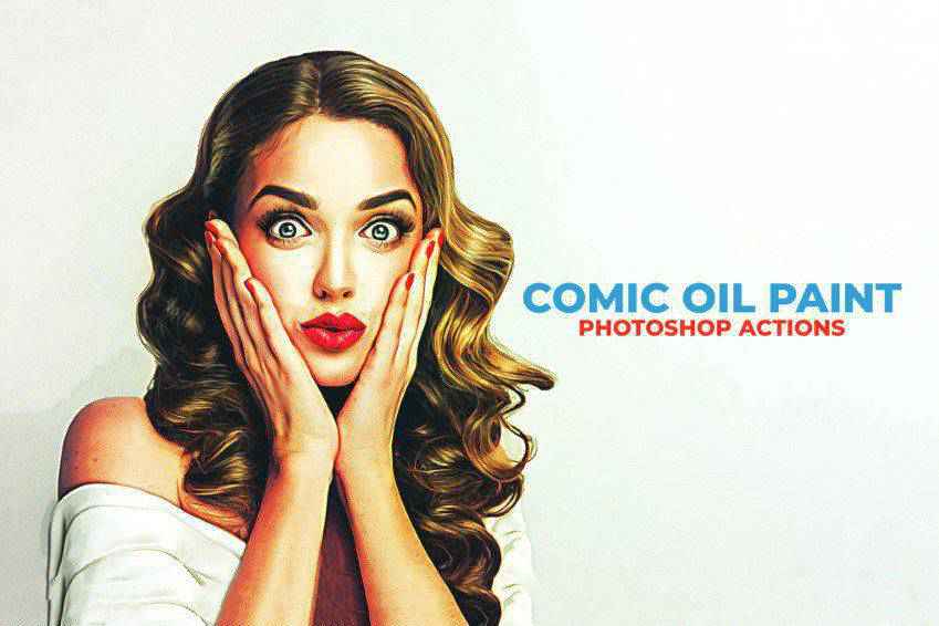 Comic Oil Paint Photoshop Actions