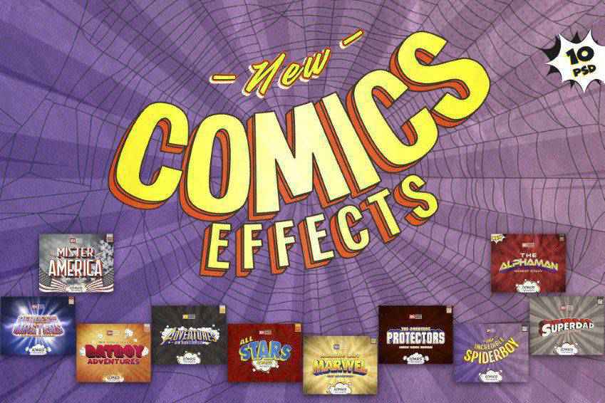 Comics PSD Text Effects