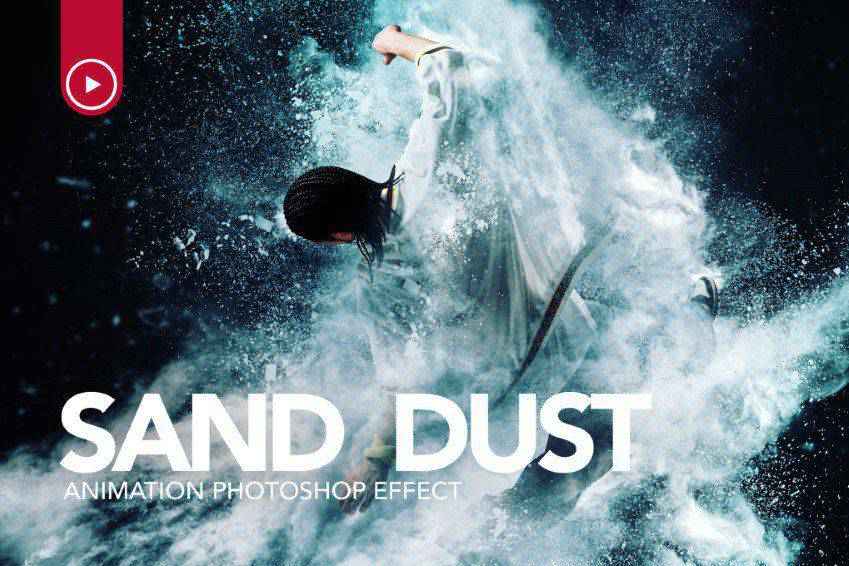 Sand Dust Powder Explosion Photoshop Action