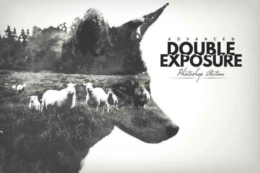 Advanced Double Exposure Photoshop Action