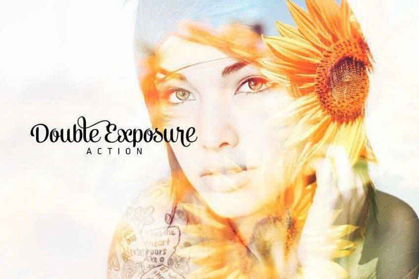 Four Double Exposure Photoshop Actions