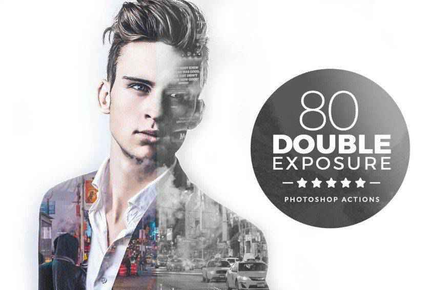 80 Double Exposure Photoshop Actions