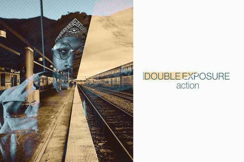 Double Exposure Photoshop Action