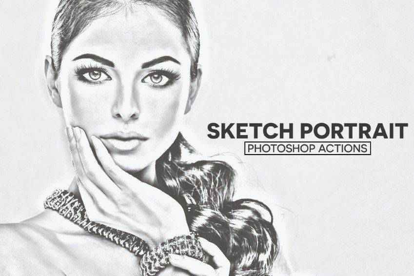 Sketch Portrait Photoshop Actions