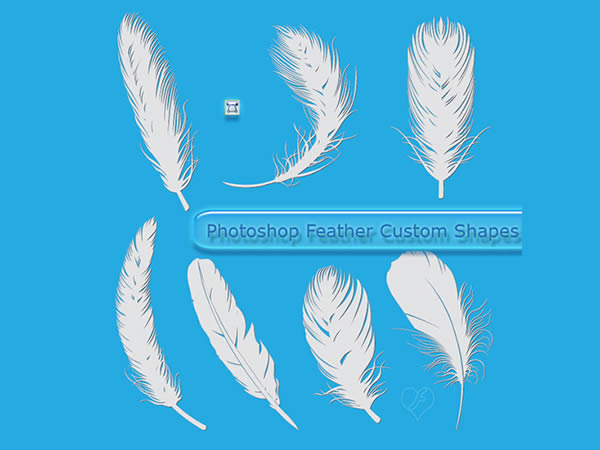 Birds Feather Custom Shapes Free CSH