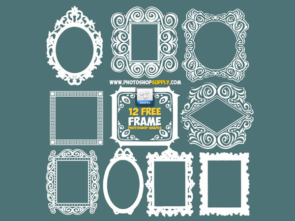 Photoshop Frame Custm Shapes Free CSH