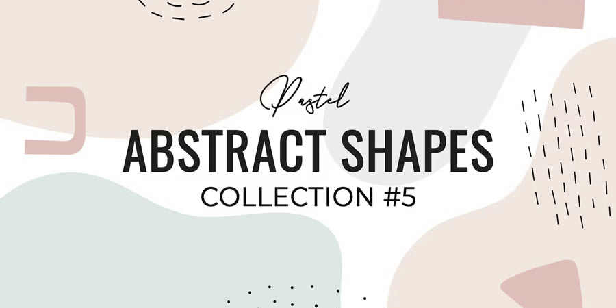 Pastel Abstract Shapes for Photoshop Free CSH