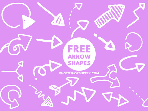 Arrow Shapes for Photoshop Free CSH