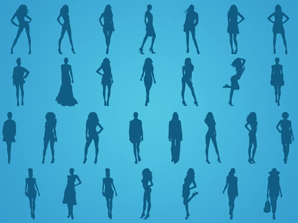 Fashion Silhouettes Shapes Free CSH