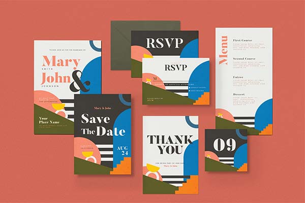 Wedding Invitation Template PSD