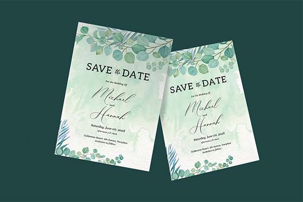 Save the Date Template PSD