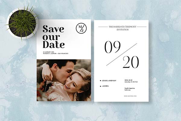 Save The Date Template PSD