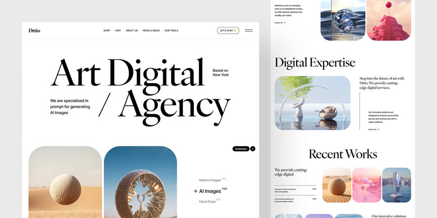 Art Digital Agency Website Design