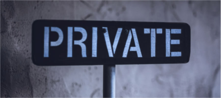 Private Metal Sign Web Security and Privacy