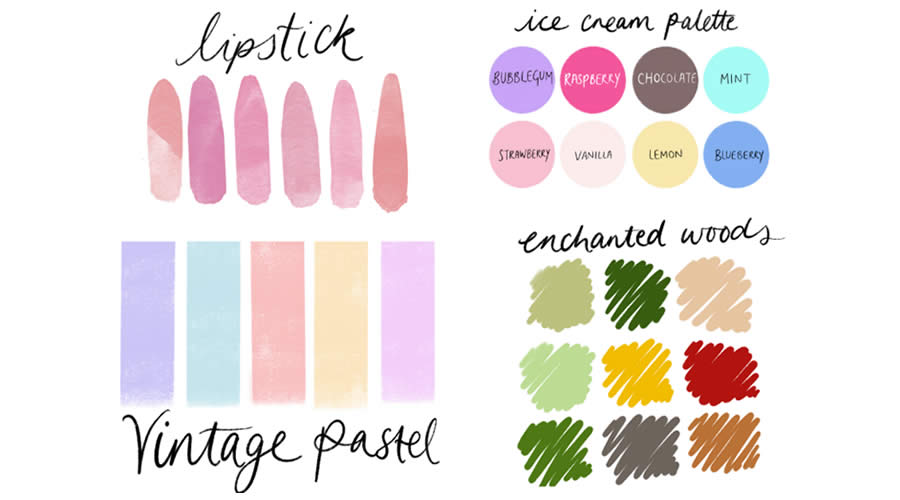 Lipstick & Ice Cream Procreate Color Palettes Free