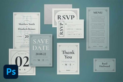 30+ Best Wedding Stationery Templates for Photoshop in 2025