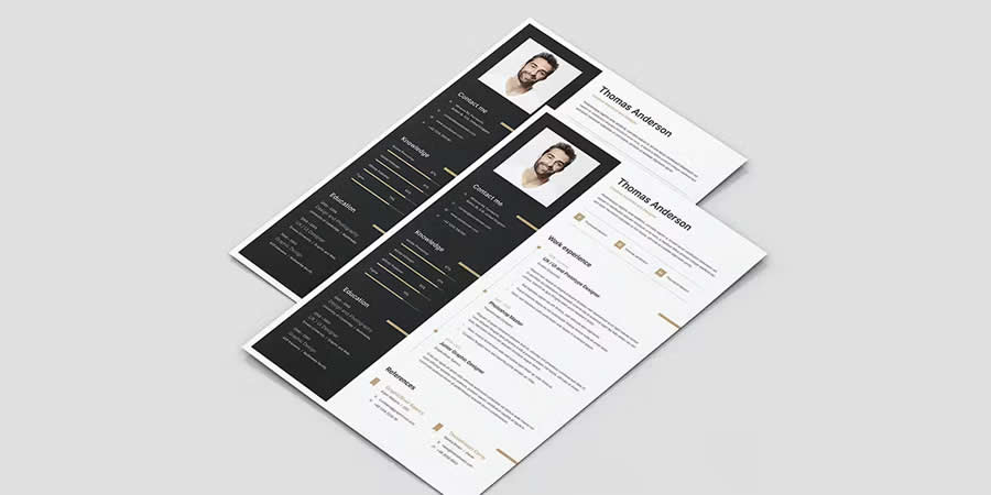 Interiorch Architect Resume CV Template Job Application Figma Design