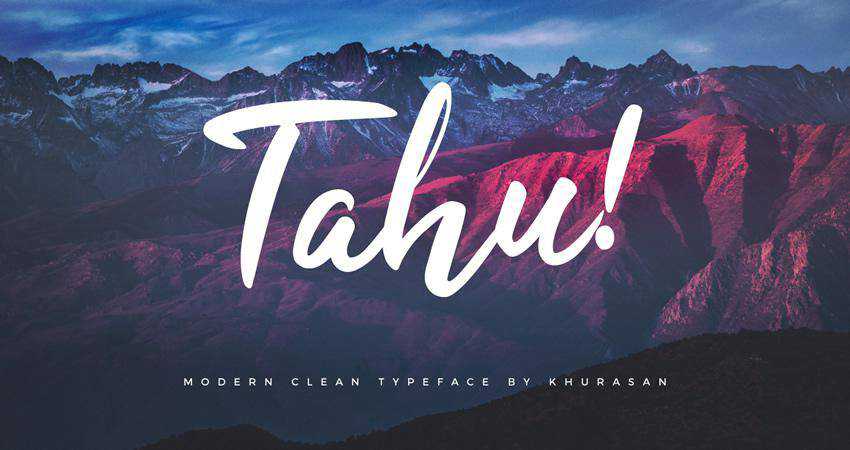 Free Tahu Script Font