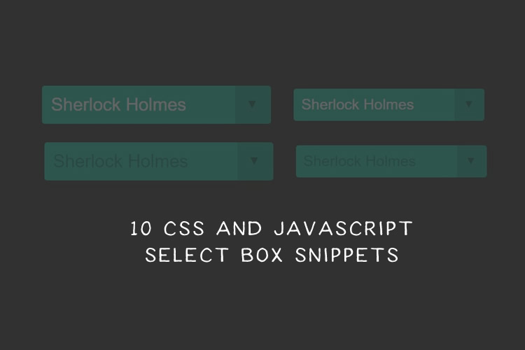 10 Free CSS & JavaScript Select Box Snippets