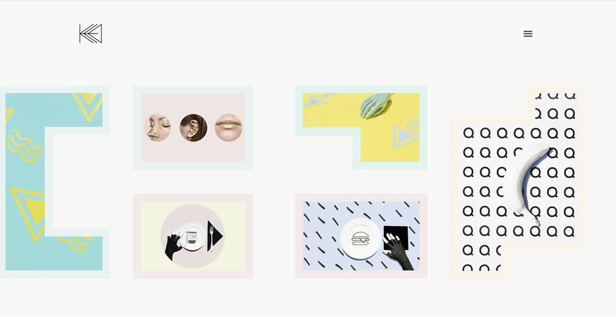 The quirky project page of Kata Farkas