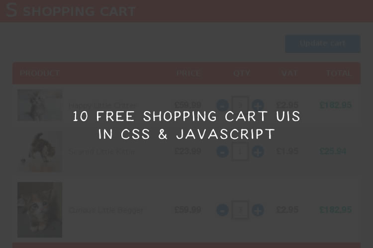 10 CSS & JavaScript Snippets for Creating eCommerce UIs