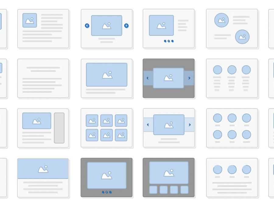 Skeleton Wireframing Kit design inspiration