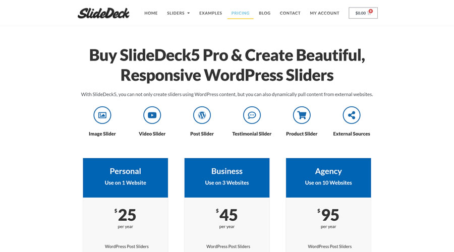 Slidedeck Pricing Page Web Design Inspiration