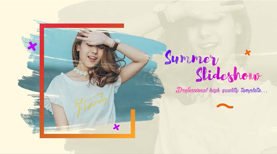 Bright Summer Slideshow Premiere Pro Template