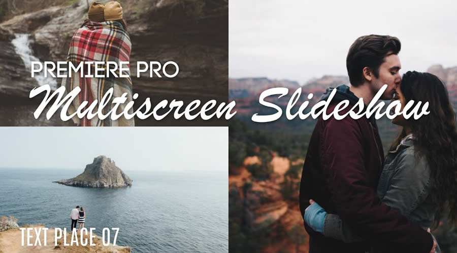 Multiscreen & Splitscreen Slideshow Premiere Pro Template