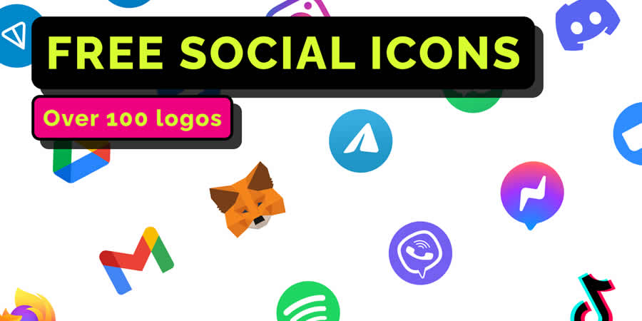 Original, White, and Black Free Social Icons