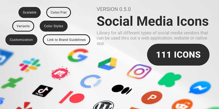 Scalable Social Media Icon Set