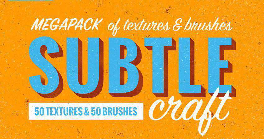 Subtlecraft Textures soft subtle textured photoshop brush pack set adobe