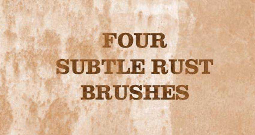 Rust soft subtle textured free photoshop brush pack set adobe